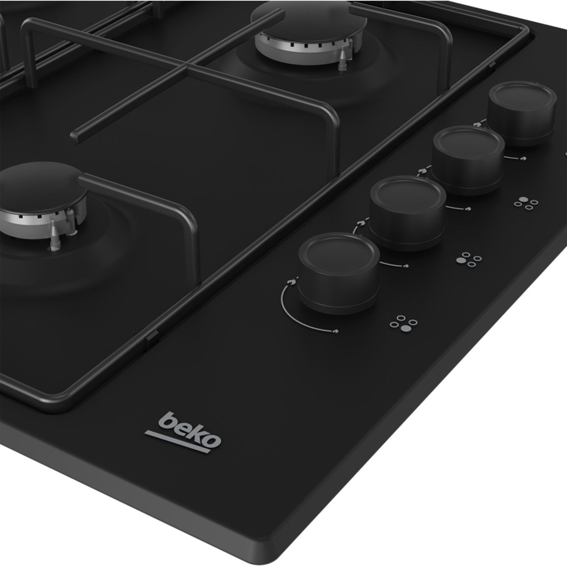 Варочная поверхность газовая черная HIGG64123SB Beko Варочная поверхность газовая черная HIGG64123SB Beko