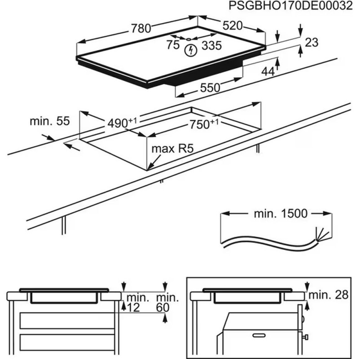Идукционная поверхность IPE84531FB Hob2Hood AEG Идукционная поверхность IPE84531FB Hob2Hood AEG