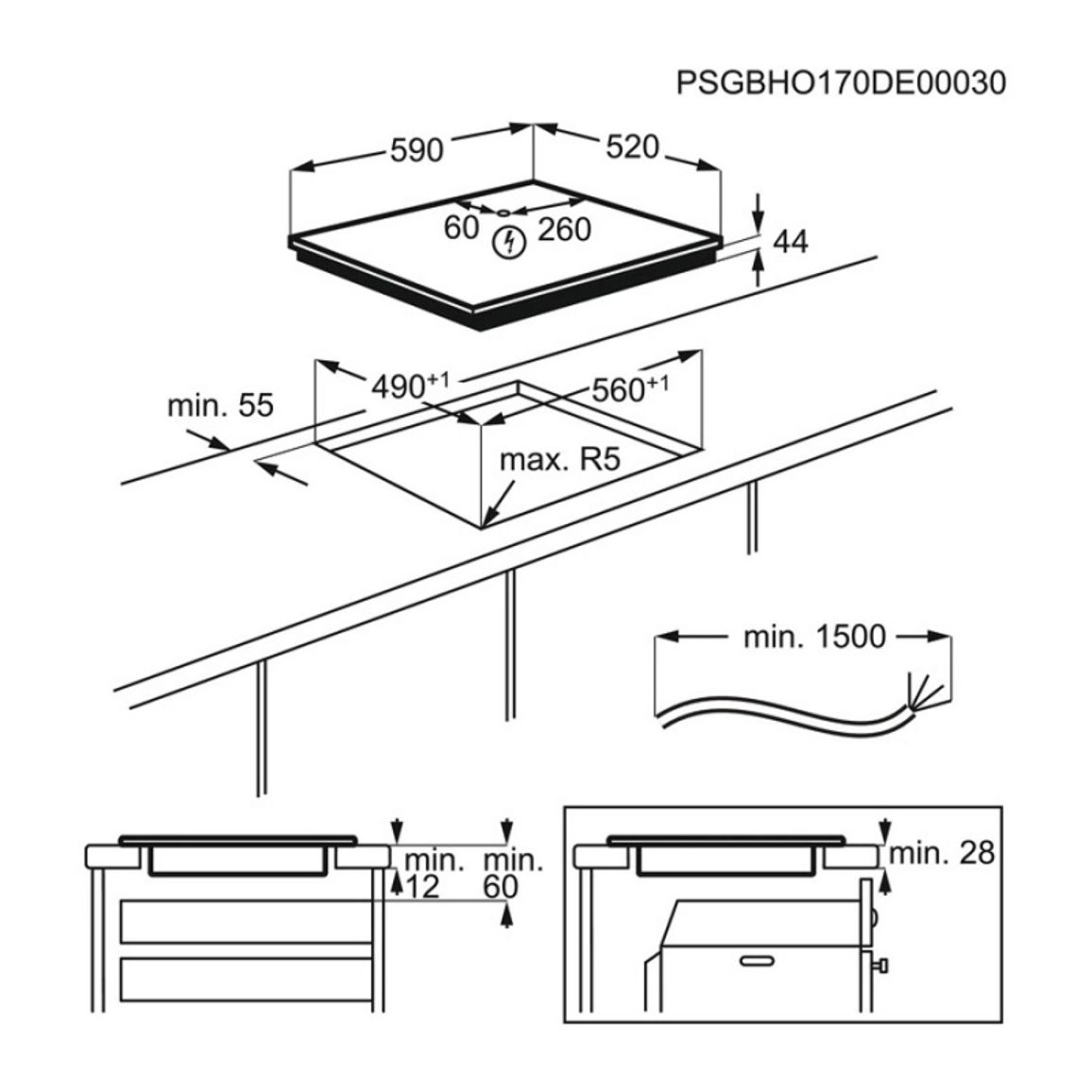 Индукционная варочная поверхность EIT61443B Hob2Hood Electrolux Индукционная варочная поверхность EIT61443B Hob2Hood Electrolux
