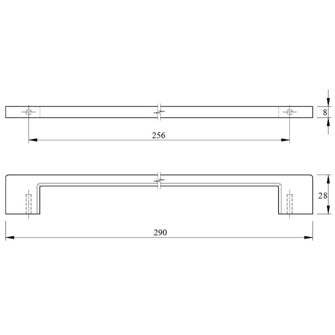 Ручка Ferro Fiori M 0031. 256 черный Ручка Ferro Fiori M 0031. 256 черный