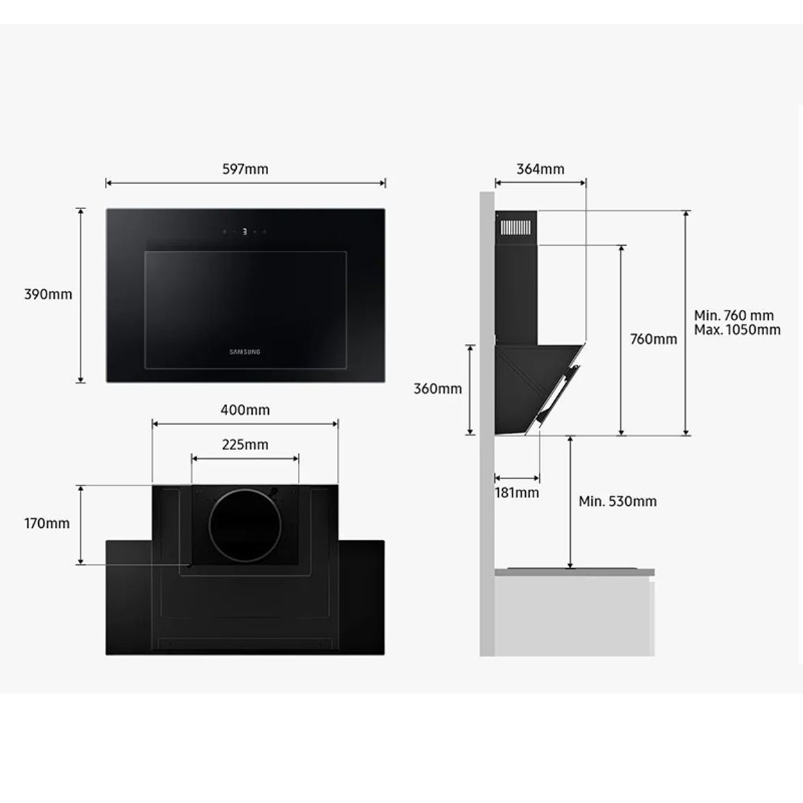 Витяжка NK24B3501VS/WT Samsung