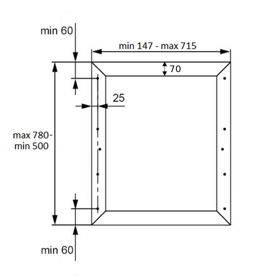 Профіль Finta горизонтальний 70x30 L4.3 , Scilm Профіль Finta горизонтальний 70x30 L4.3 , Scilm