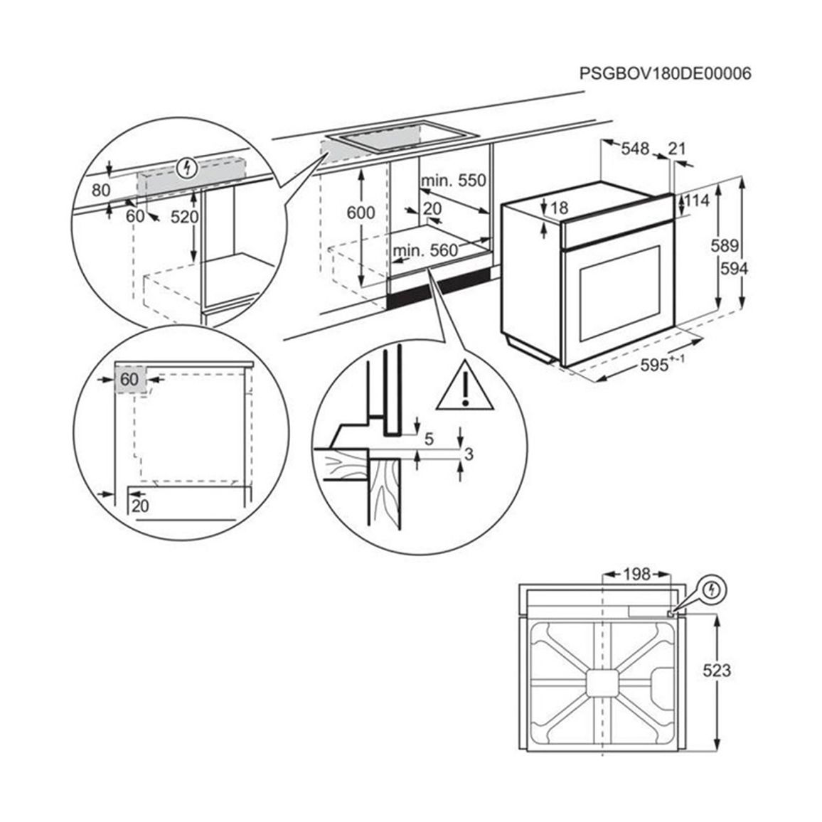 Духова шафа EOD4P57H чорний Electrolux Духова шафа EOD4P57H чорний Electrolux