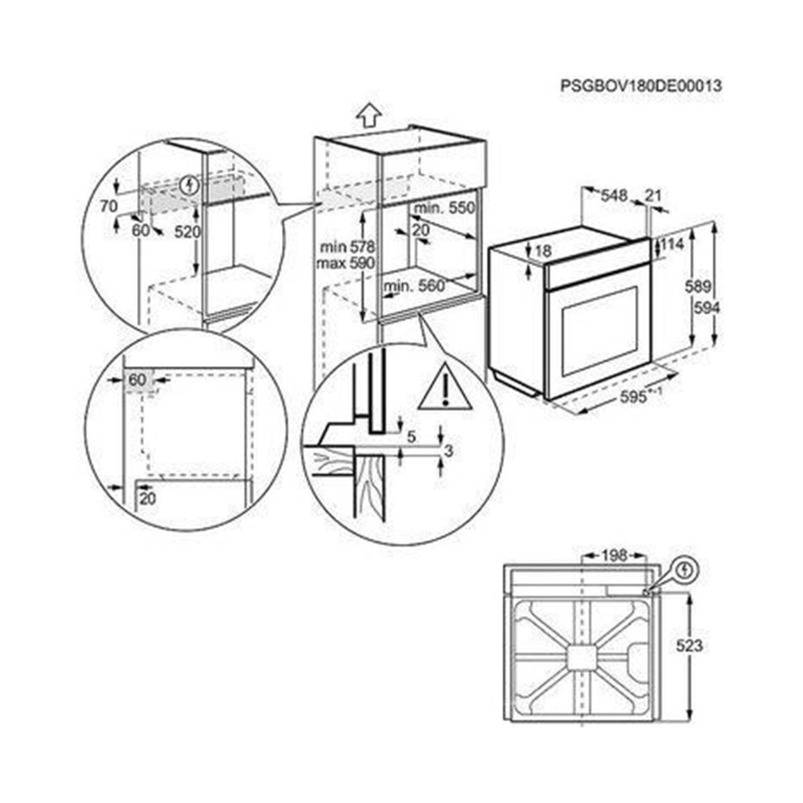 Духовой шкаф EOC6P77H черный Electrolux Духовой шкаф EOC6P77H черный Electrolux
