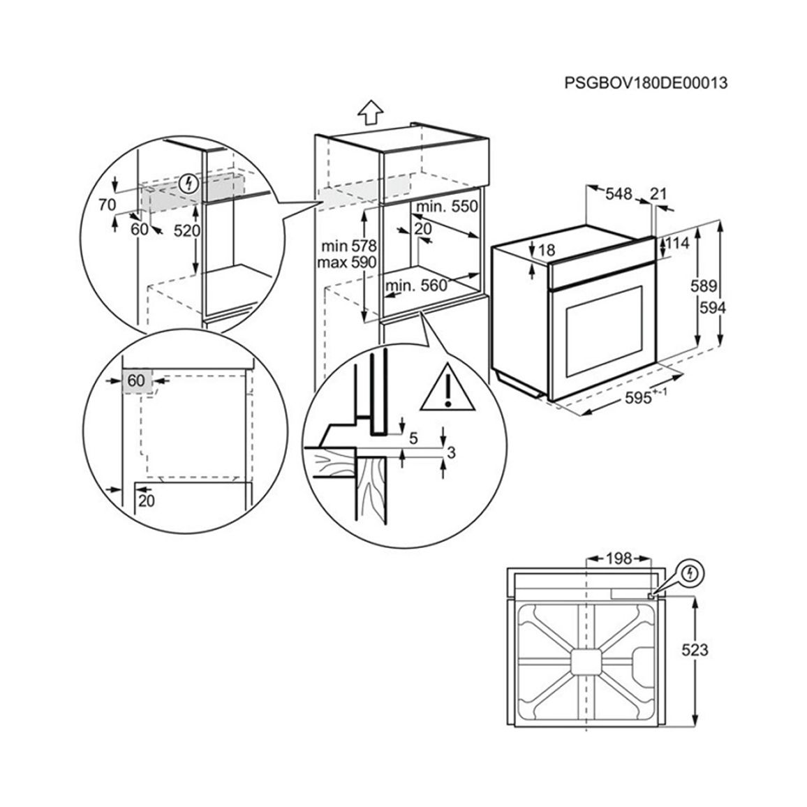 Духова шафа EOC8P39WX чорний/нерж. сталь Electrolux