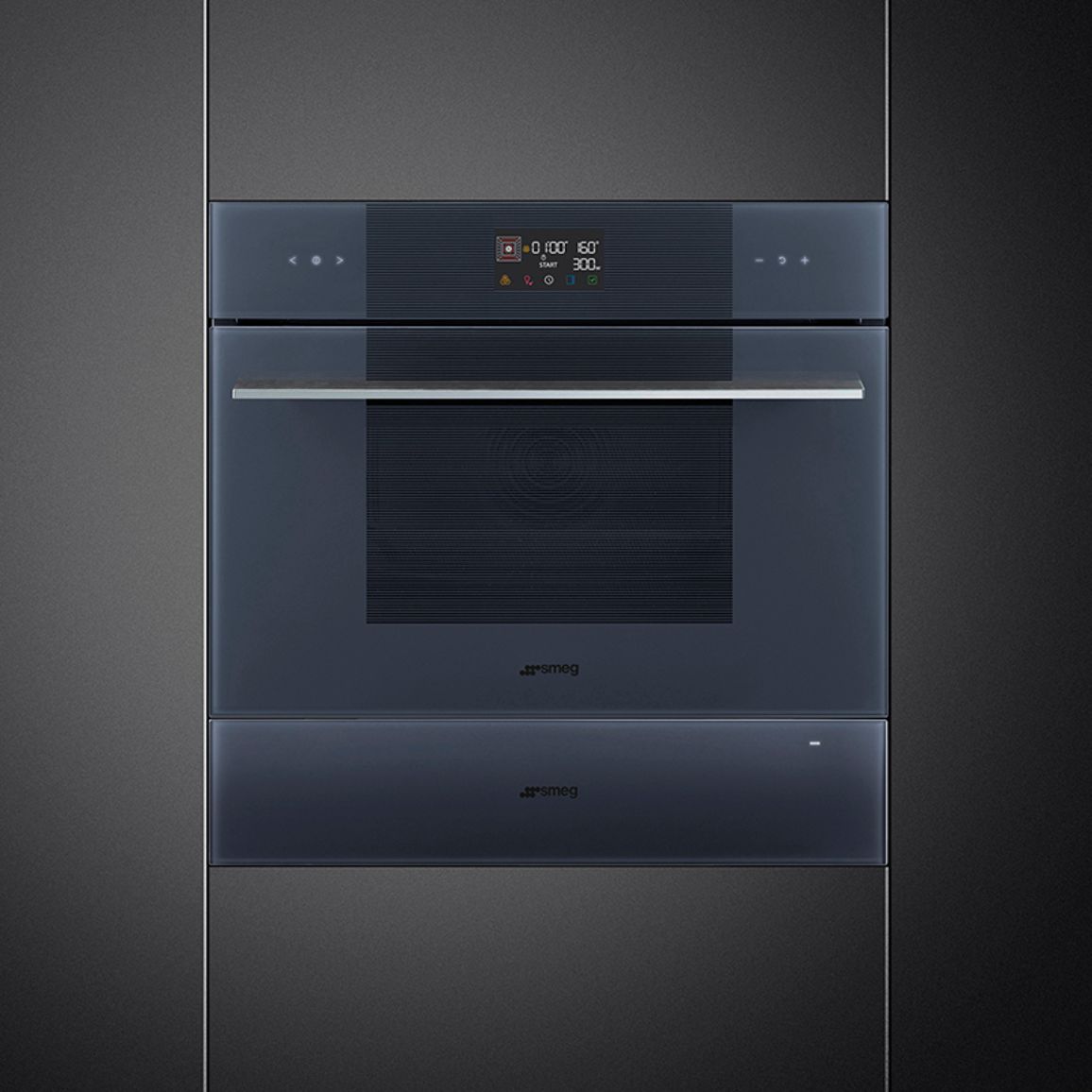 Духовой шкаф с СВЧ SO4102M1G Smeg