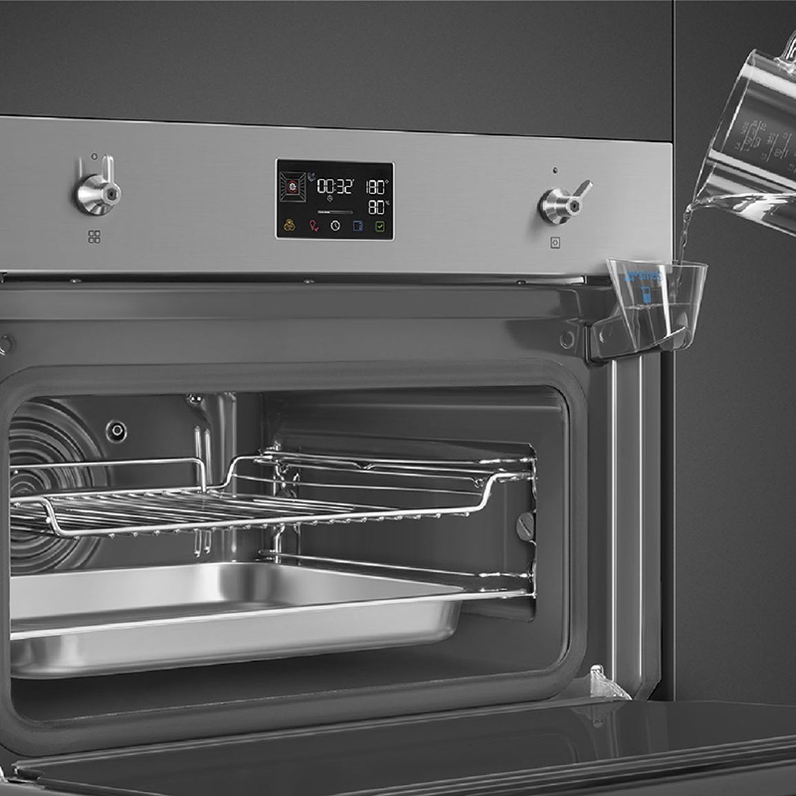Духовой шкаф с паром SO4302S3X Smeg Духовой шкаф с паром SO4302S3X Smeg