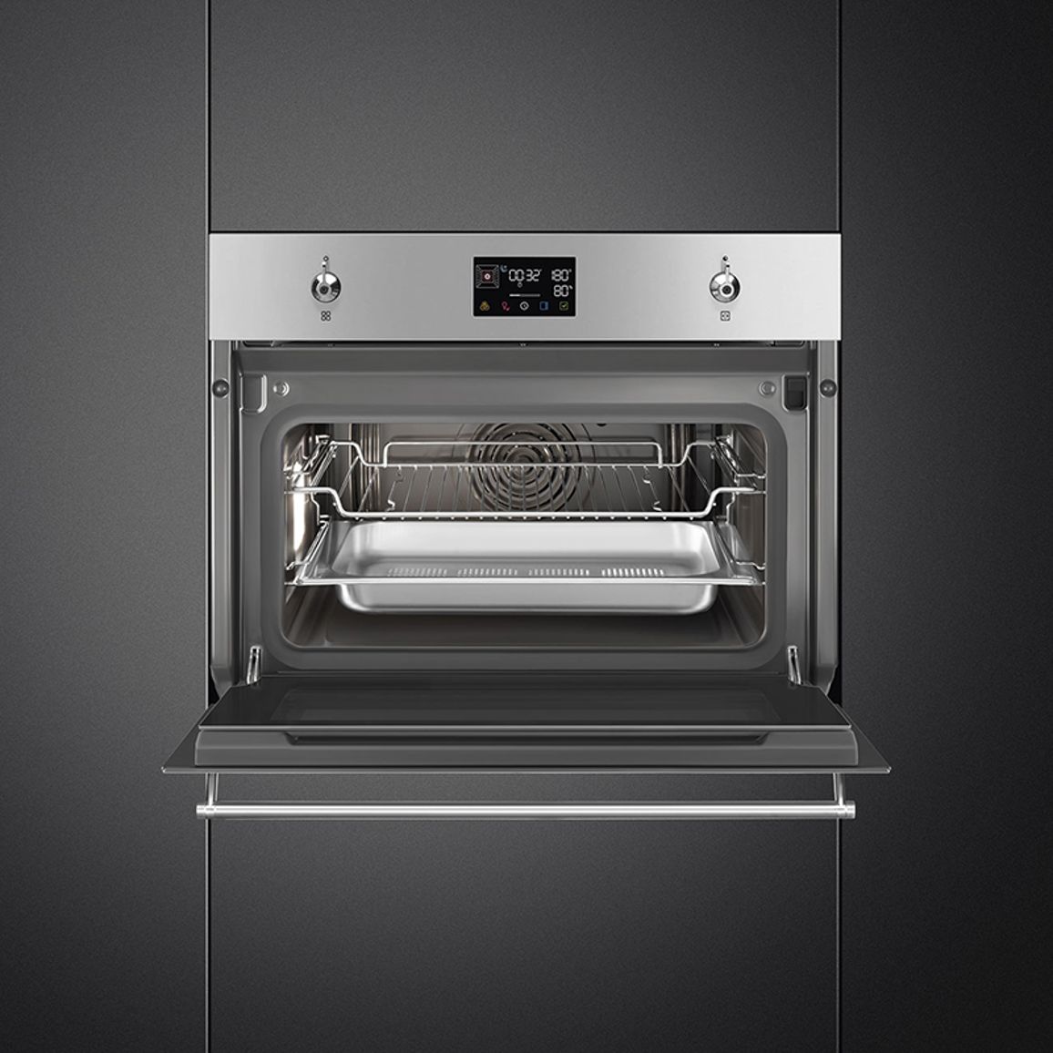 Духовой шкаф с паром SO4302S3X Smeg Духовой шкаф с паром SO4302S3X Smeg