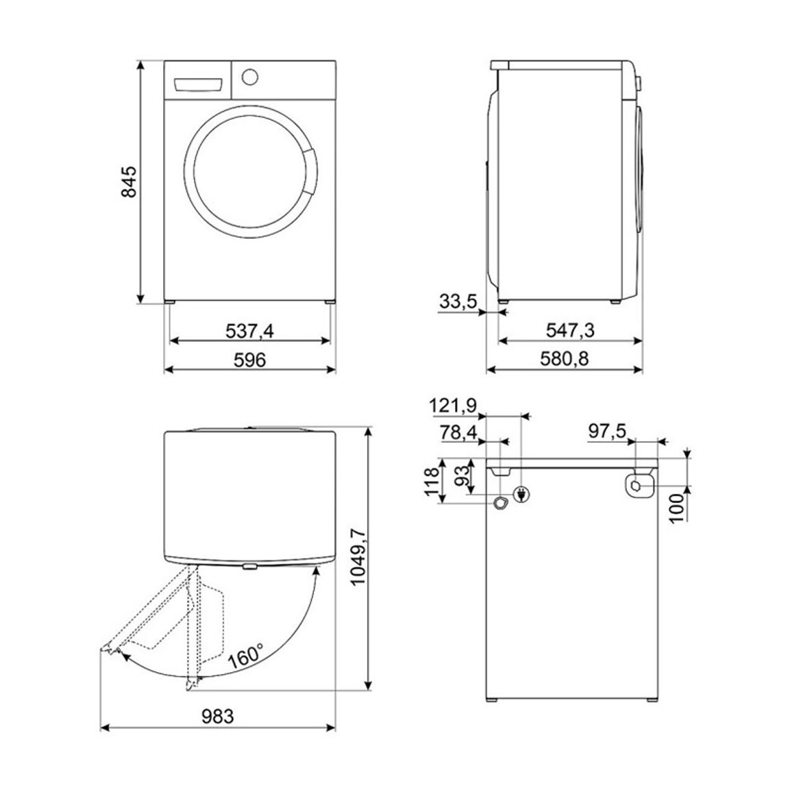 Стиральная машина 60см WNP04SEAIN Smeg Стиральная машина 60см WNP04SEAIN Smeg