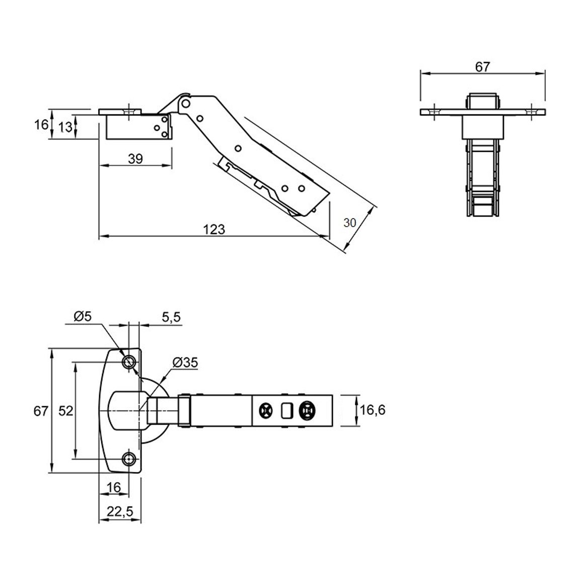 Петля Clip-on, 20°, Sensys 8639i, накладная, с доводч., никель (9087528) Hettich Петля Clip-on, 20°, Sensys 8639i, накладная, с доводч., никель (9087528) Hettich
