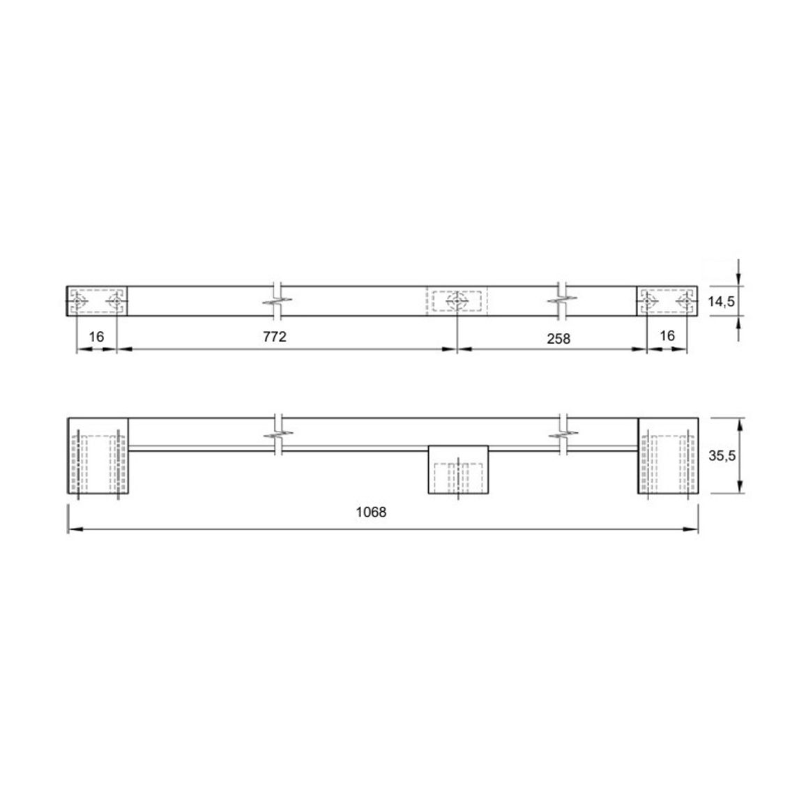 Ручка Ferro Fiori М 7070.1068 черный браш | медь Ручка Ferro Fiori М 7070.1068 черный браш | медь