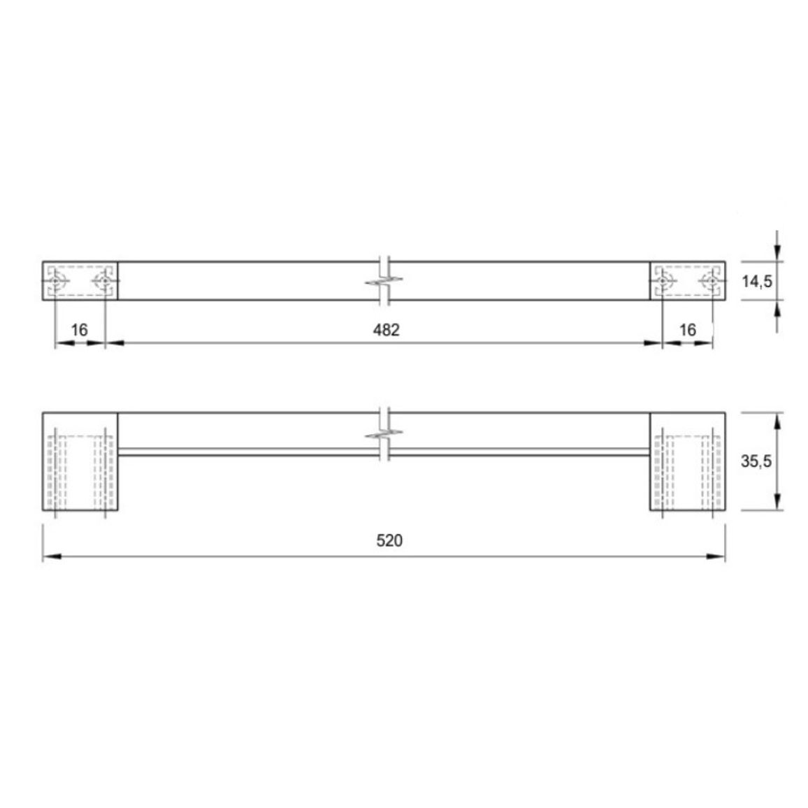 Ручка Ferro Fiori М 7070 черный браш/черный браш Ручка Ferro Fiori М 7070 черный браш/черный браш