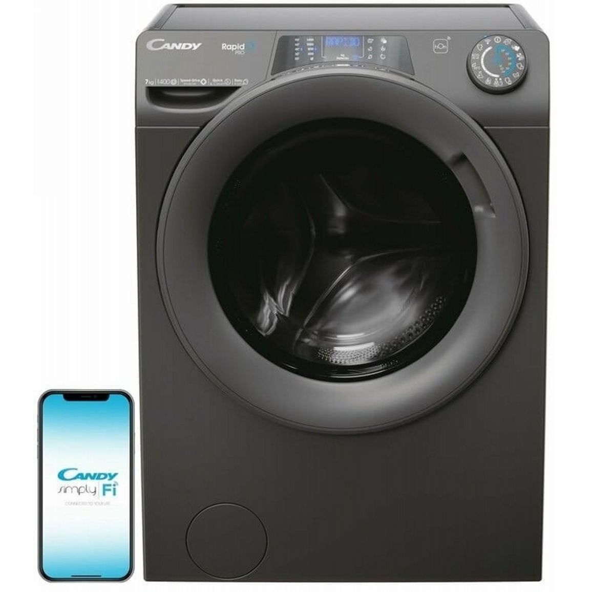 Стиральная машина фронтальная RP4476BWMRR/1-S серебристый Candy