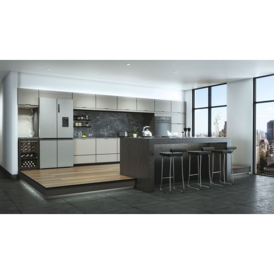 Холодильник для вина HWS49GAE черный Haier