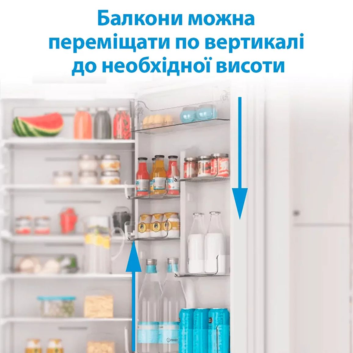 Холодильник вбудований INC20T321EU білий Indesit