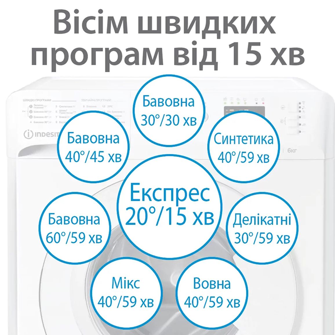 Стиральная фронтальная машина OMTWSE61051WKUA белая Indesit Стиральная фронтальная машина OMTWSE61051WKUA белая Indesit