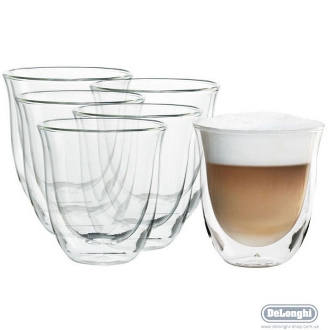 Набір склянок DLSC301 CAPPUCCINO (6 шт) 270 ML DeLonghi