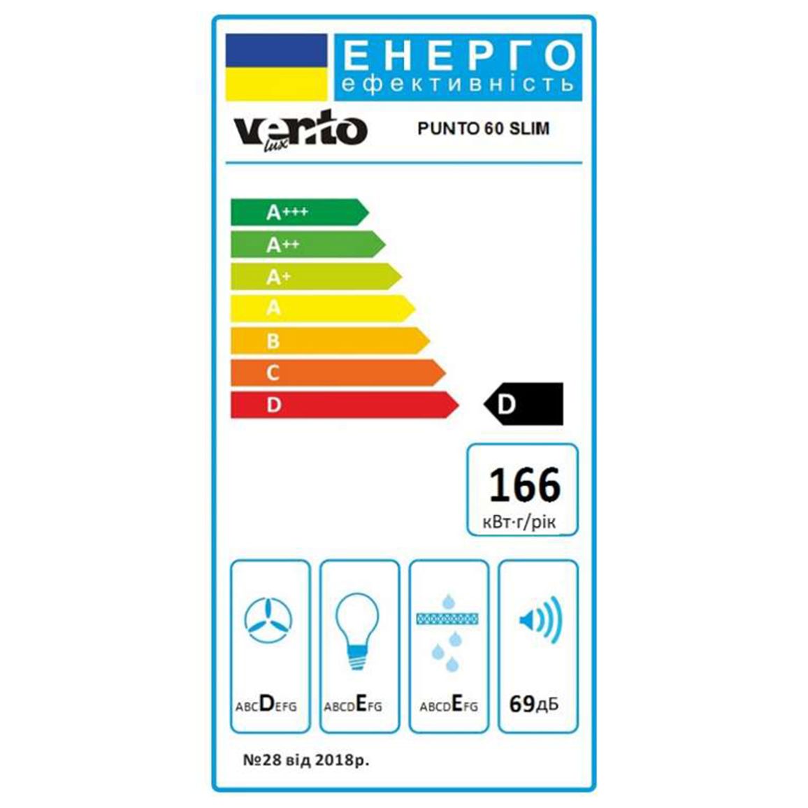 Встраиваемая вытяжка PUNTO 60 SLIM VENTOLUX Встраиваемая вытяжка PUNTO 60 SLIM VENTOLUX