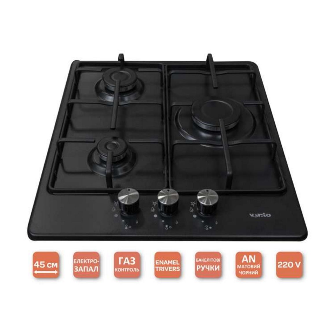 Газовая варочная поверхность HG430-B3 S (AN) VENTOLUX Газовая варочная поверхность HG430-B3 S (AN) VENTOLUX