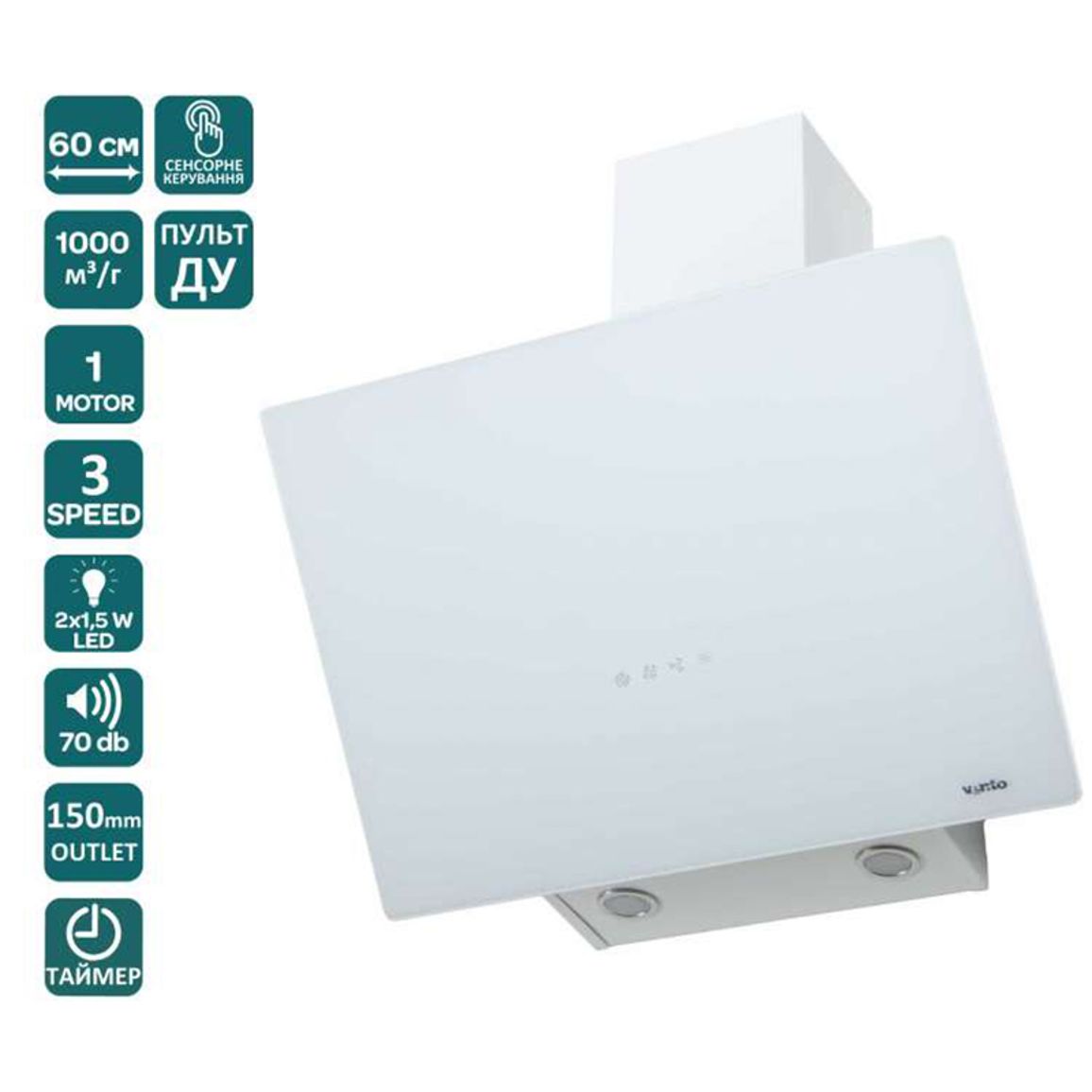 Пристенная вытяжка MIRROR 60 WG (1000) TRC VENTOLUX Пристенная вытяжка MIRROR 60 WG (1000) TRC VENTOLUX