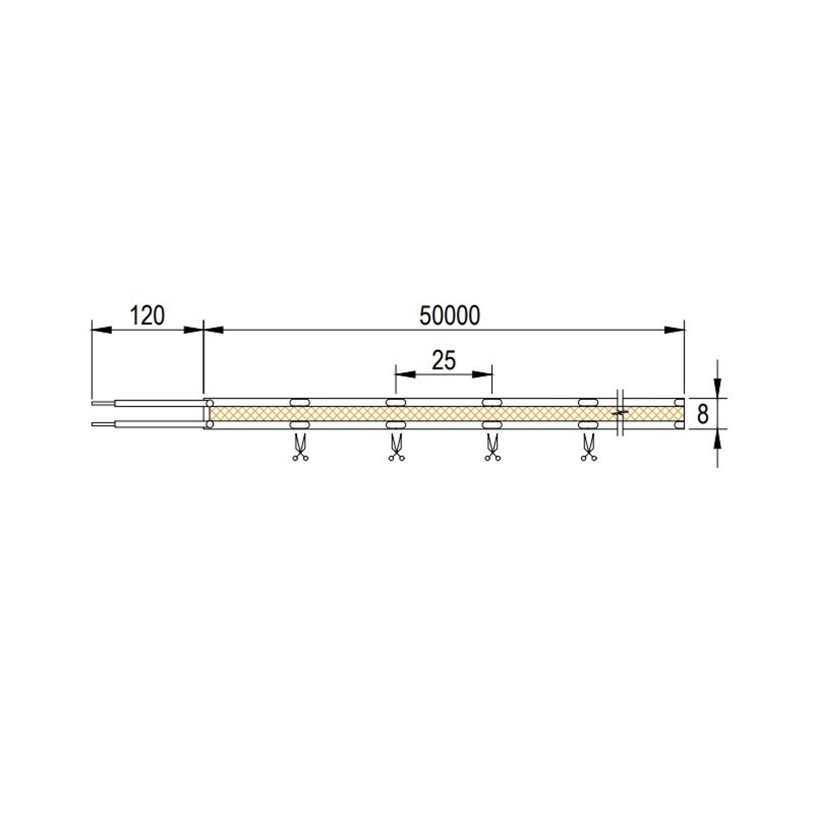 LED-лента COB, 320 LEDs/m, 12W, 12V, IP20, холодный свет, 6000К LED-лента COB, 320 LEDs/m, 12W, 12V, IP20, холодный свет, 6000К