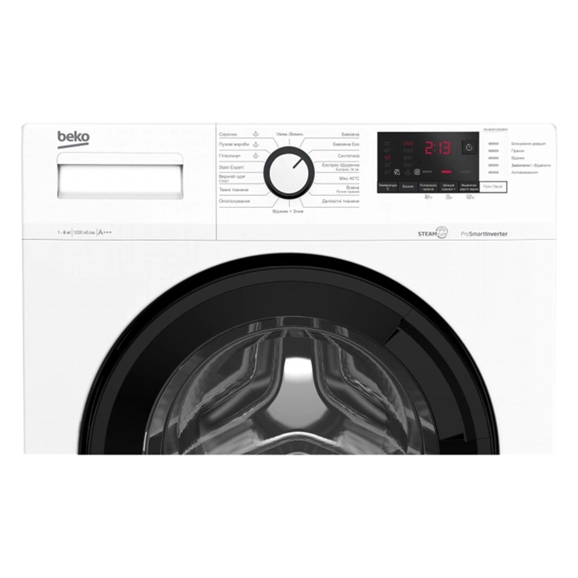 Пральна машина WUE6612ISXBW білий Beko