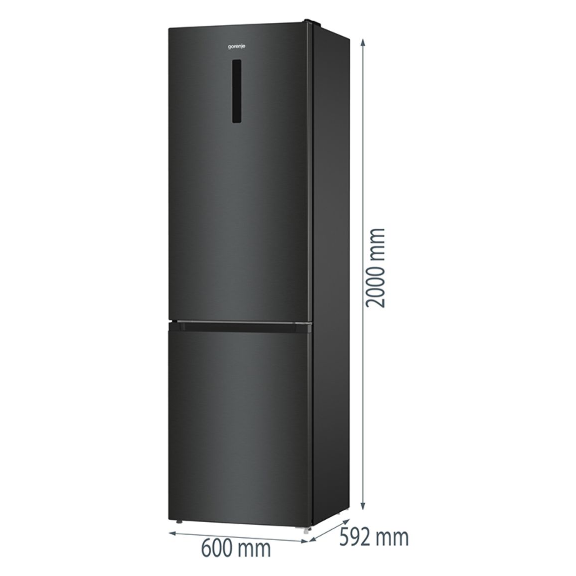 Холодильник комбинированный NRK620EABXL4 черный Gorenje