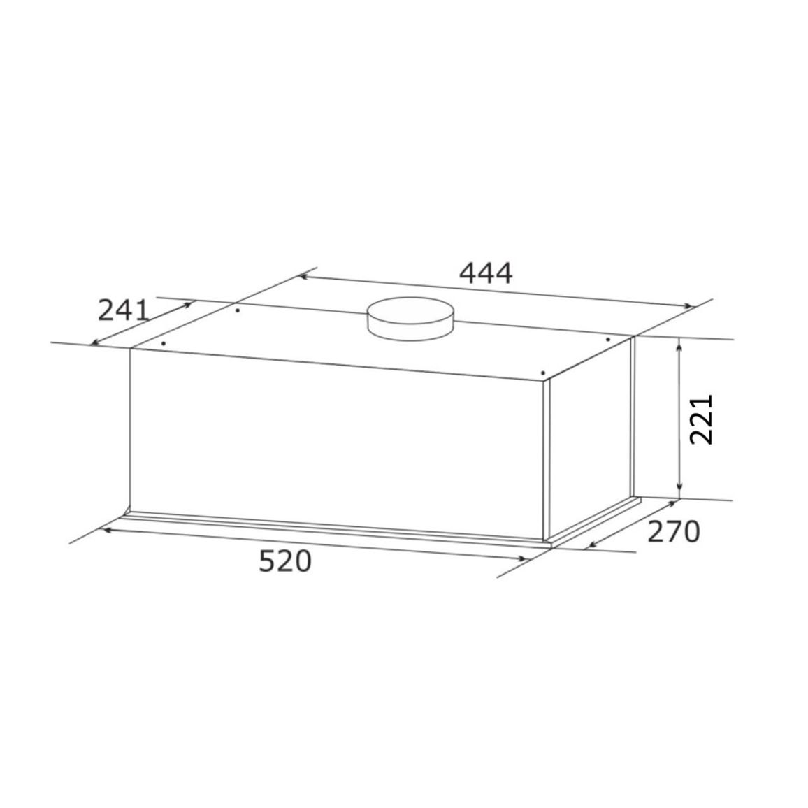Вытяжка Palamos 3603-1200 Inox GRANADO