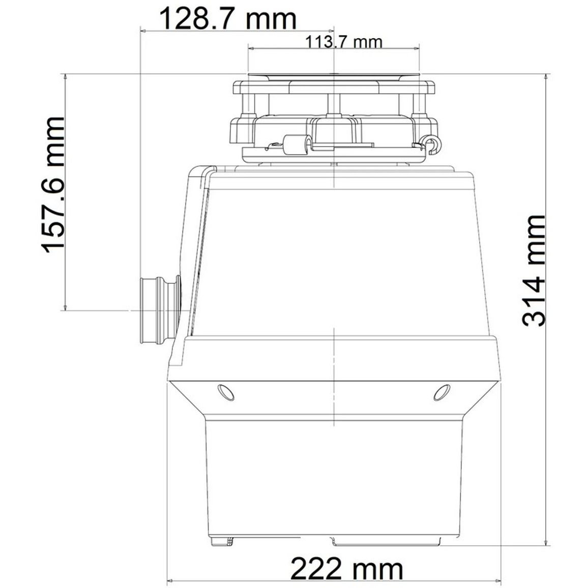 Подрібнювач для мийки Inverto BLDC Fabiano Подрібнювач для мийки Inverto BLDC Fabiano