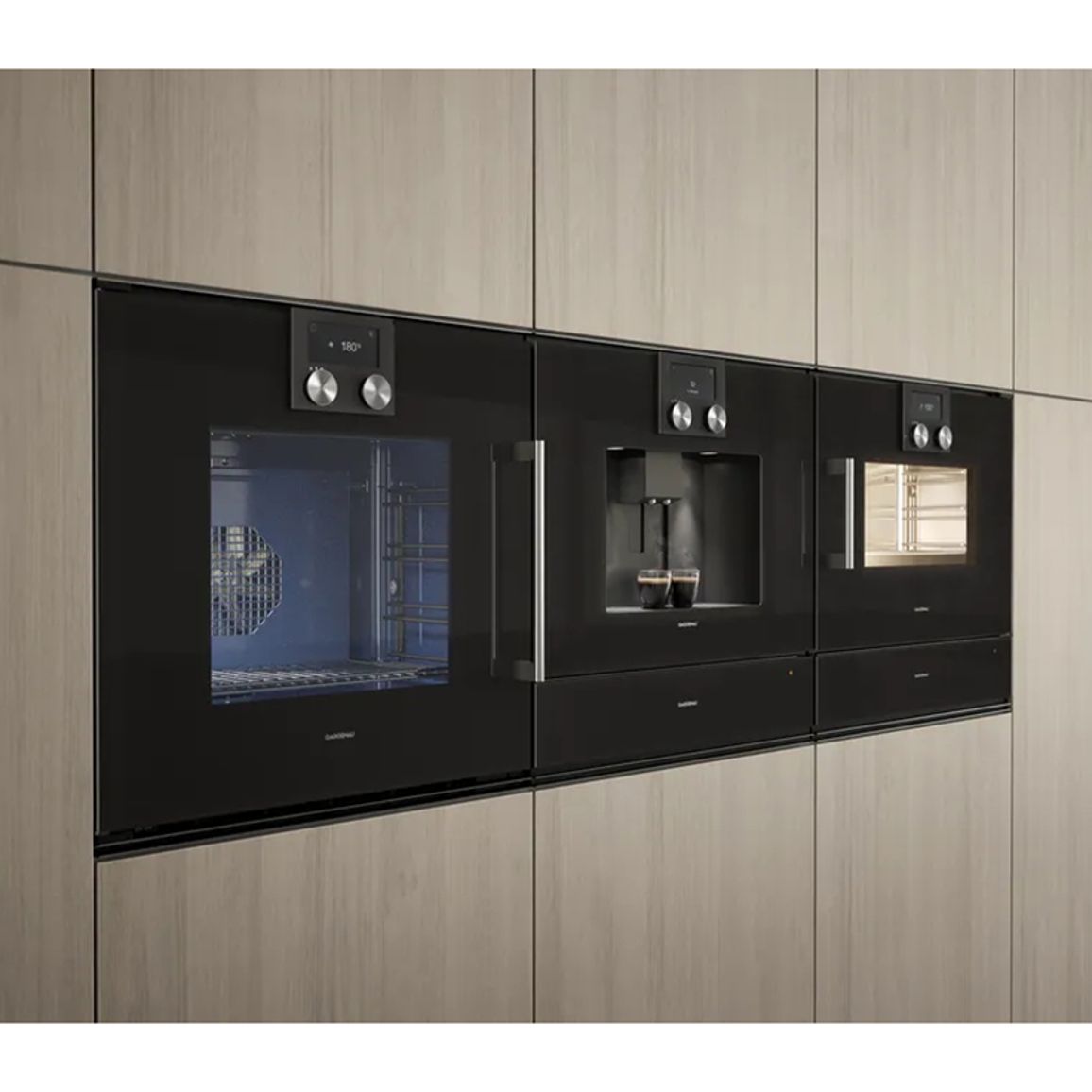 Компактный духовой шкаф-пароварка BSP250101 правый антрацит GAGGENAU Компактный духовой шкаф-пароварка BSP250101 правый антрацит GAGGENAU