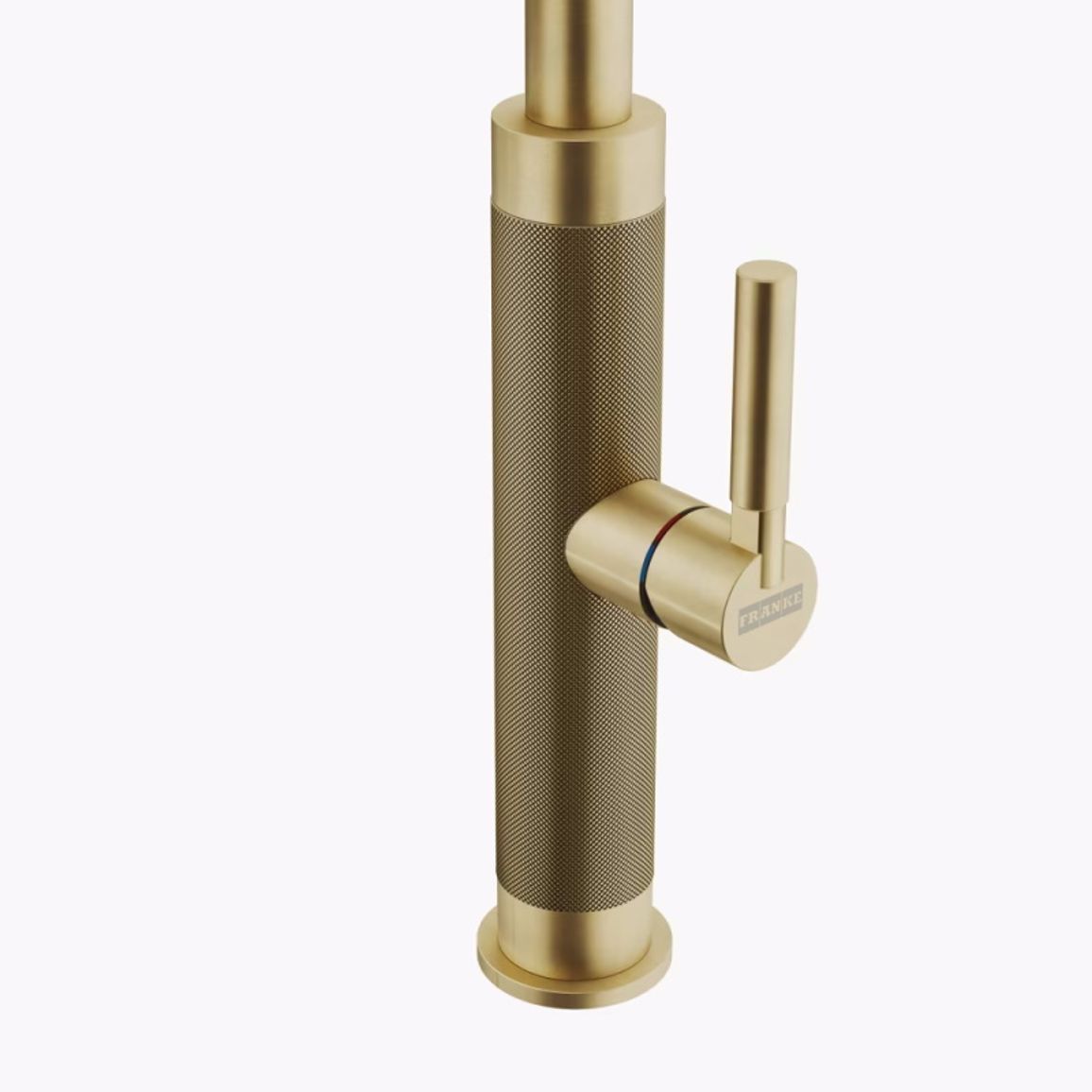 Смеситель Mythos Masterpiece Pull Out (ламинарный поток) и душем, PVD gold Franke (115.0711.558)