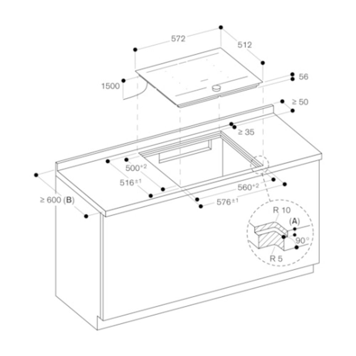 Индукционная варочная поверхность CI262105 черный GAGGENAU Индукционная варочная поверхность CI262105 черный GAGGENAU
