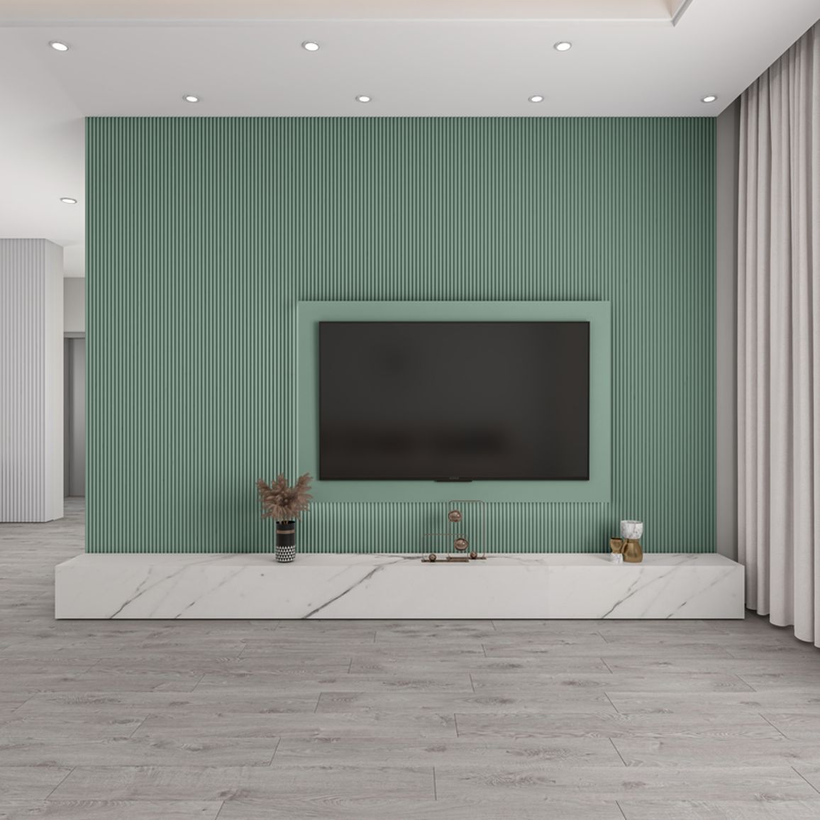 Стеновая панель AGT LB-2200 735 Релакс Зеленый Soft Touch 2800х101х18мм Стеновая панель AGT LB-2200 735 Релакс Зеленый Soft Touch 2800х101х18мм