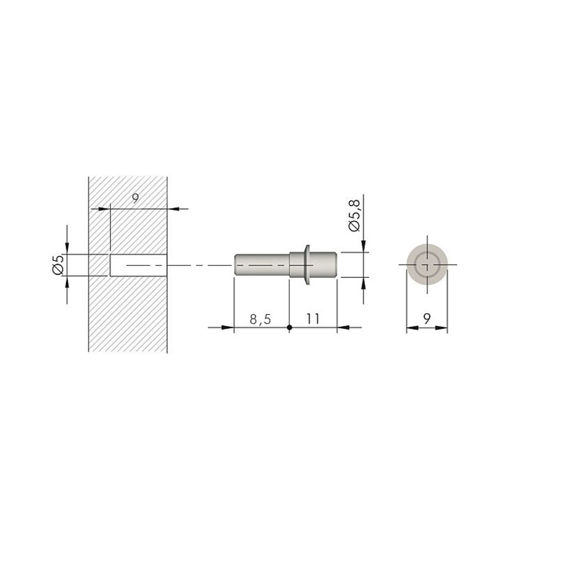 FLIPPER дюбель Ø5,8x8,5, Italiana Ferramenta