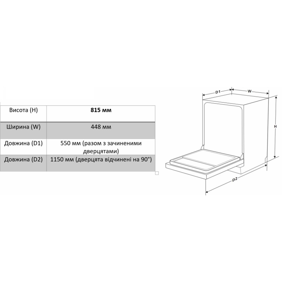 Встраиваемая посудомоечная машина 45см DWI 945 DSO WA Sliding Door INTERLINE Встраиваемая посудомоечная машина 45см DWI 945 DSO WA Sliding Door INTERLINE