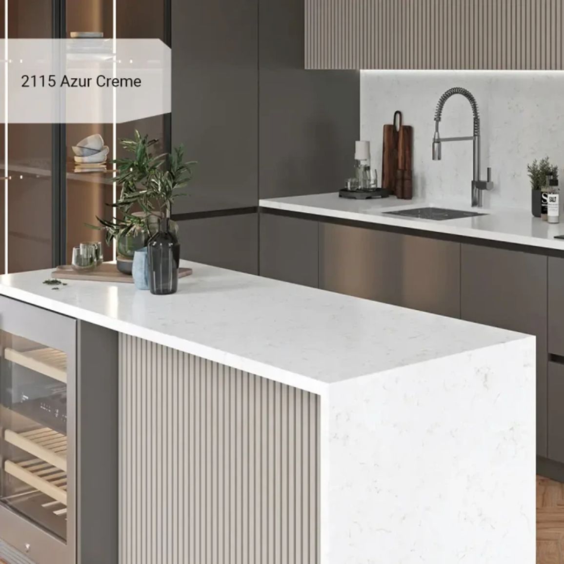 Штучний кварцит Avant 2115 Azur Creme 20мм Штучний кварцит Avant 2115 Azur Creme 20мм
