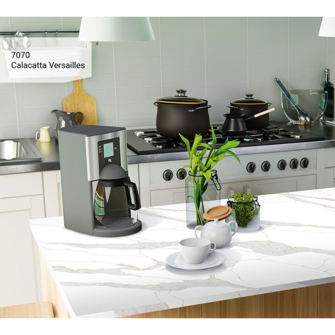 Штучний кварцит Avant 7070 Calacatta Versailles 20мм Штучний кварцит Avant 7070 Calacatta Versailles 20мм