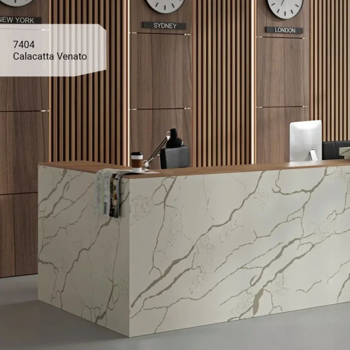 Штучний кварцит Avant 7404 Calacatta Venato 20мм