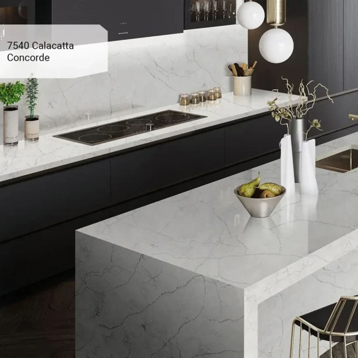 Штучний кварцит Avant 7540 Calacatta Concorde 20мм Штучний кварцит Avant 7540 Calacatta Concorde 20мм