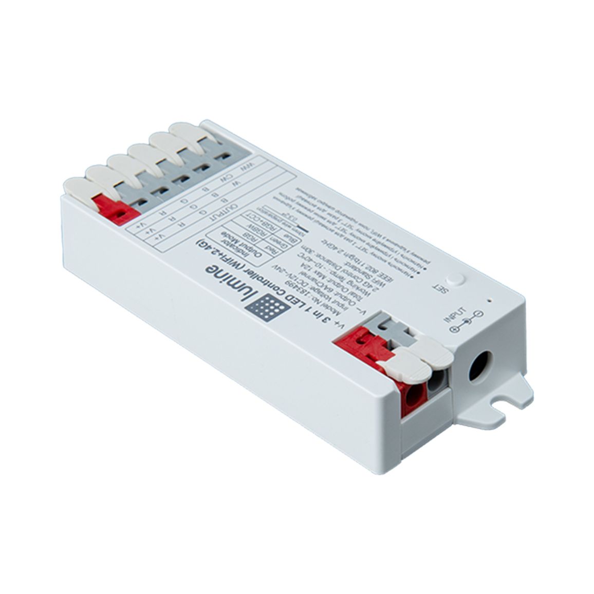 LED контроллер RGB, RGBW, RGB+ССT 3 в 1, DC 12/24V, 6А, WiFi+ 2,4G, Lumine LED контроллер RGB, RGBW, RGB+ССT 3 в 1, DC 12/24V, 6А, WiFi+ 2,4G, Lumine