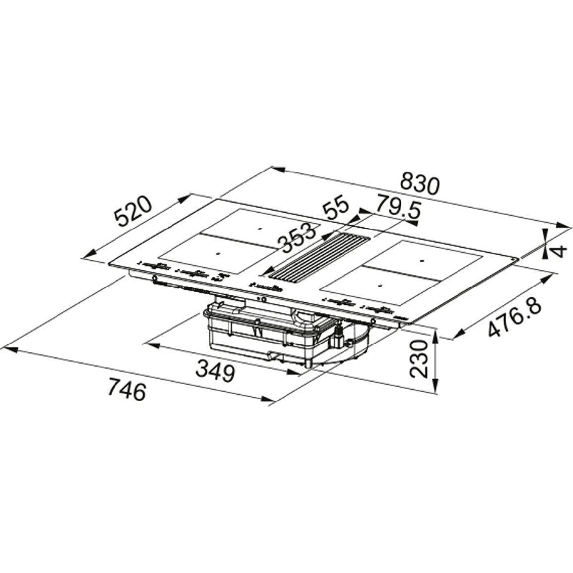 Індукційна панель з витяжкою FMY 8391 HI (Mythos 2Gether Icon Steel Franke (340.0705.226) Індукційна панель з витяжкою FMY 8391 HI (Mythos 2Gether Icon Steel Franke (340.0705.226)