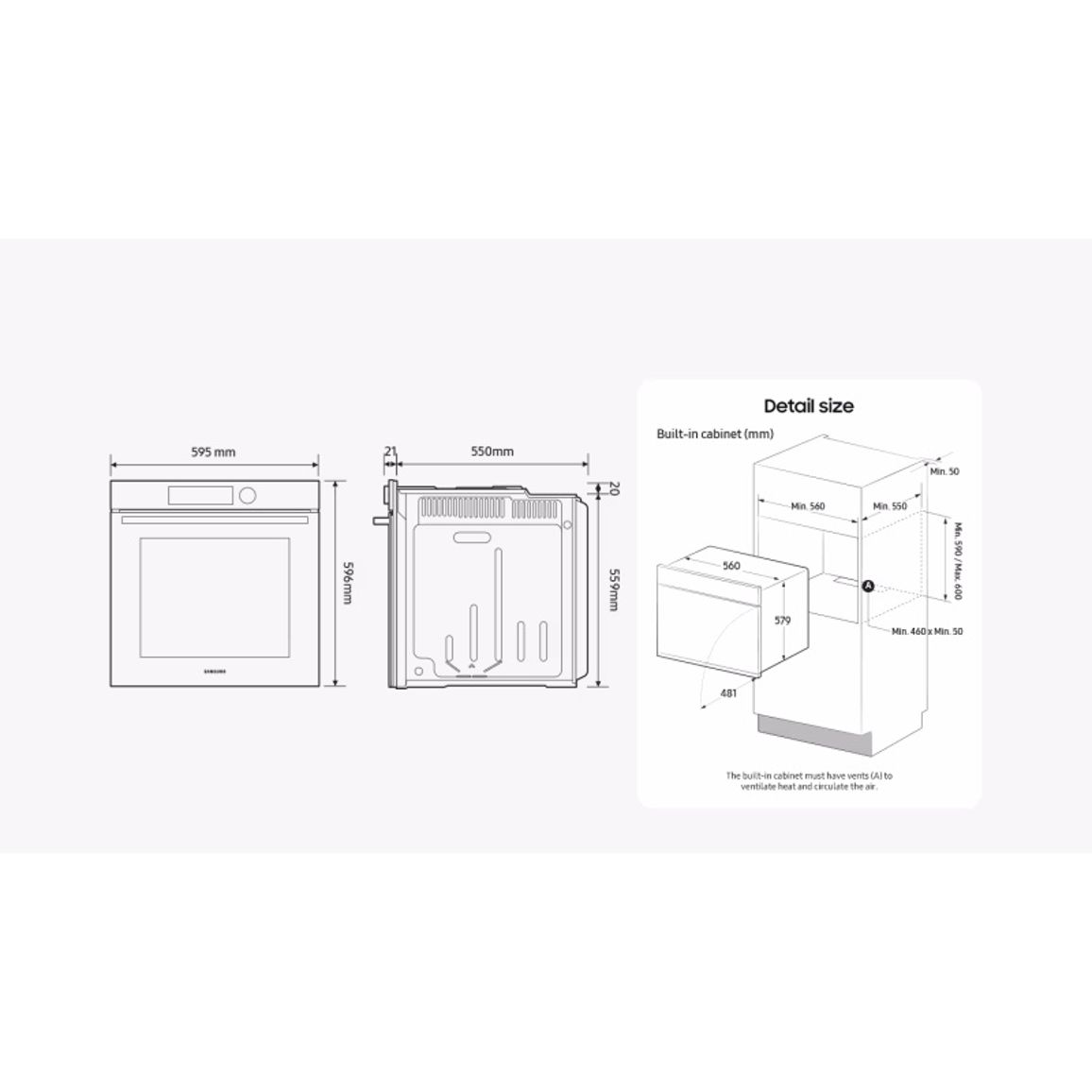 Духова шафа NV7B4445UAS/WT SAMSUNG