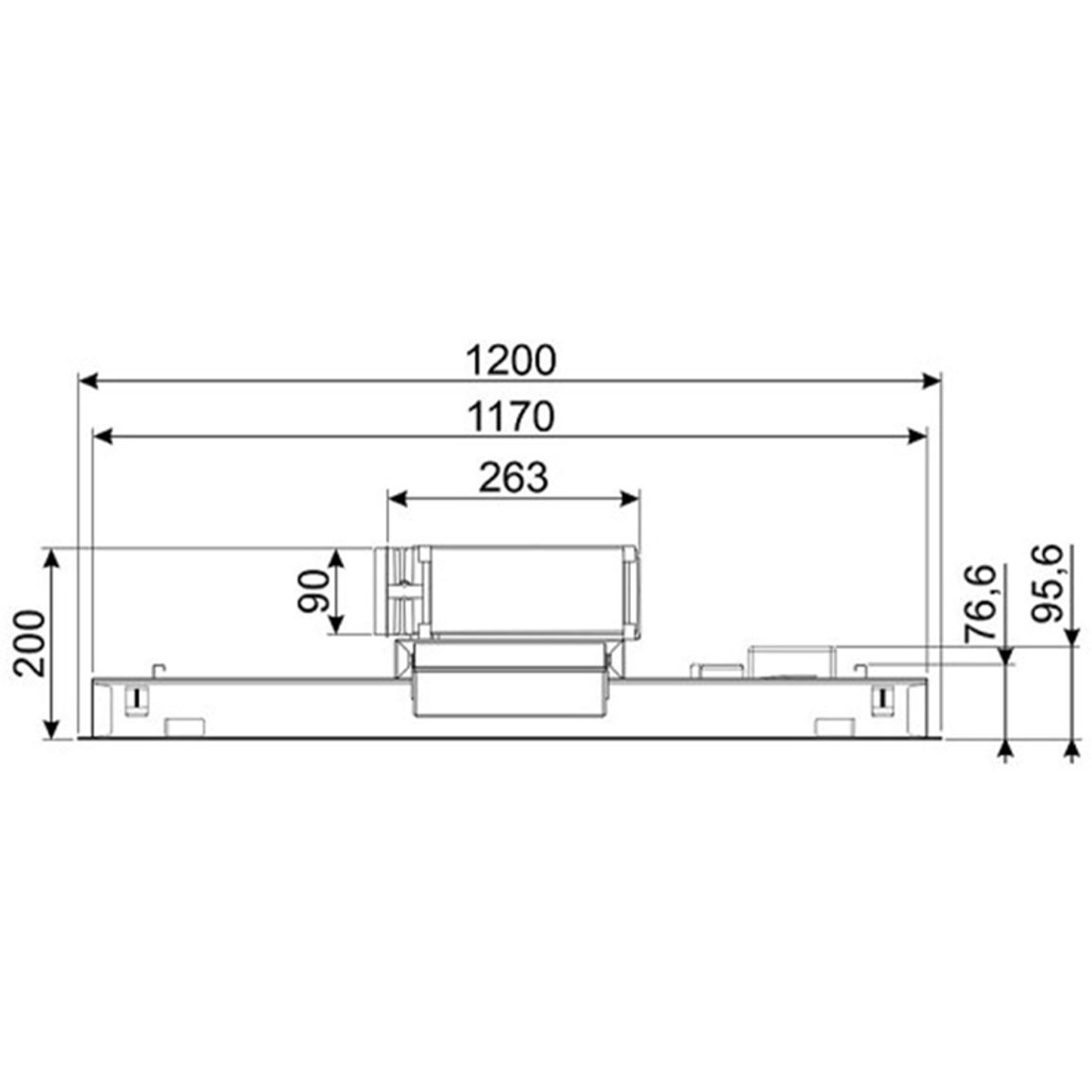 Вытяжка потолочная KLT12L4WH SMEG Вытяжка потолочная KLT12L4WH SMEG