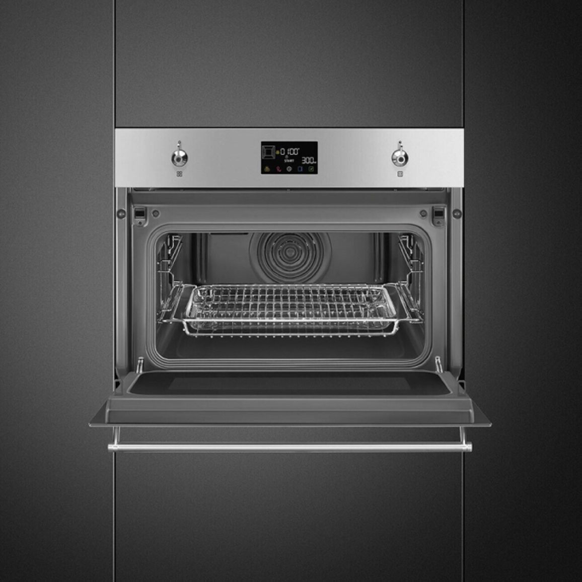 Духова шафа міктрохвилями SO4302M1X SMEG Духова шафа міктрохвилями SO4302M1X SMEG