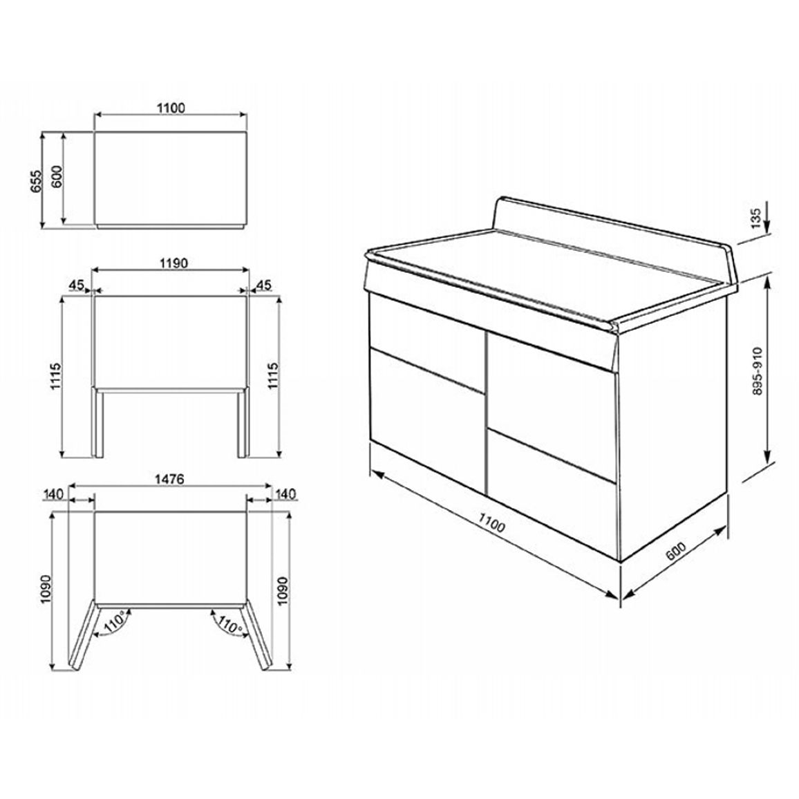 Варочный комбинированный центр TR4110P1 SMEG Варочный комбинированный центр TR4110P1 SMEG