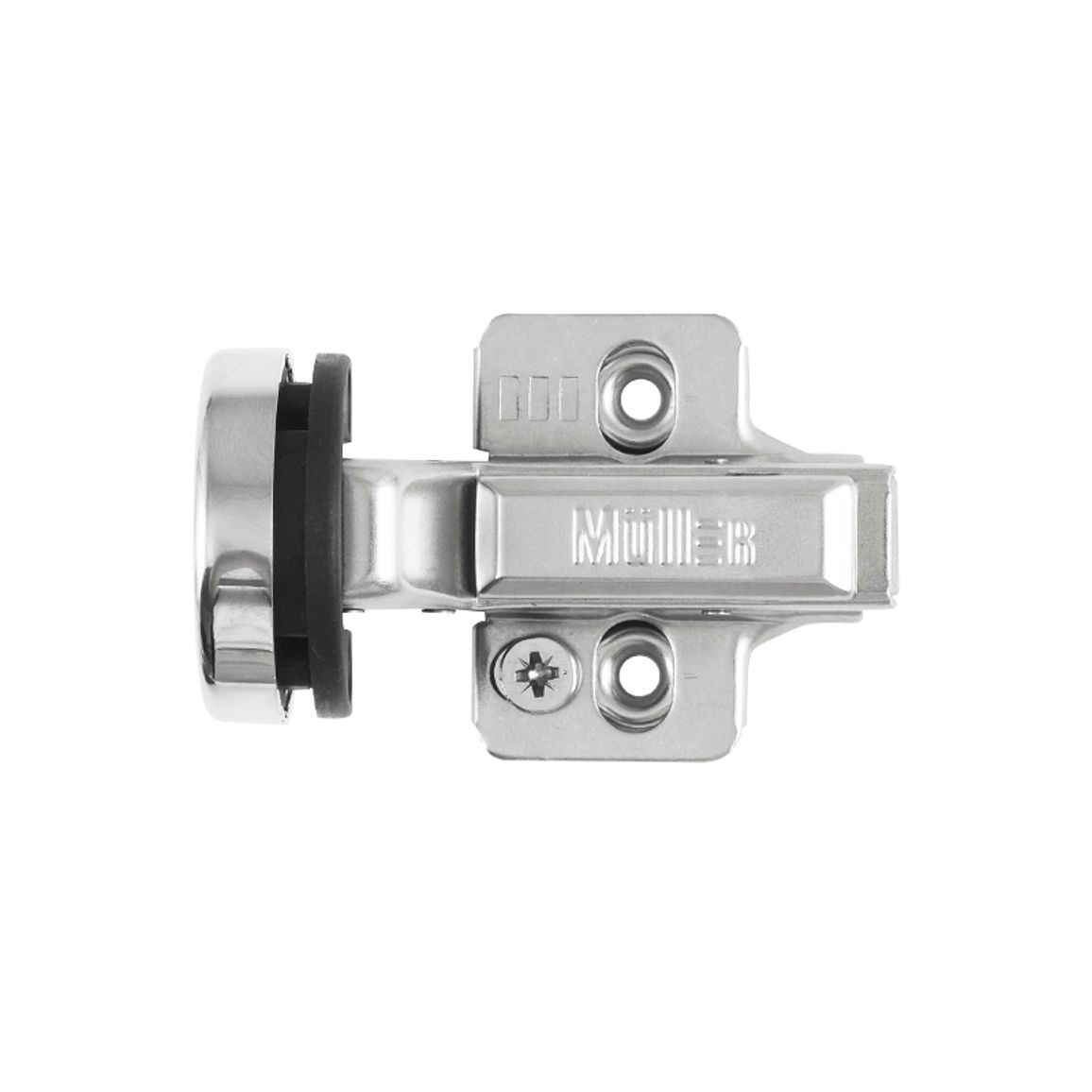 Петля для стекла, Clip-On, 105°, внутренняя, никель, 3D Muller Profi Line Петля для стекла, Clip-On, 105°, внутренняя, никель, 3D Muller Profi Line