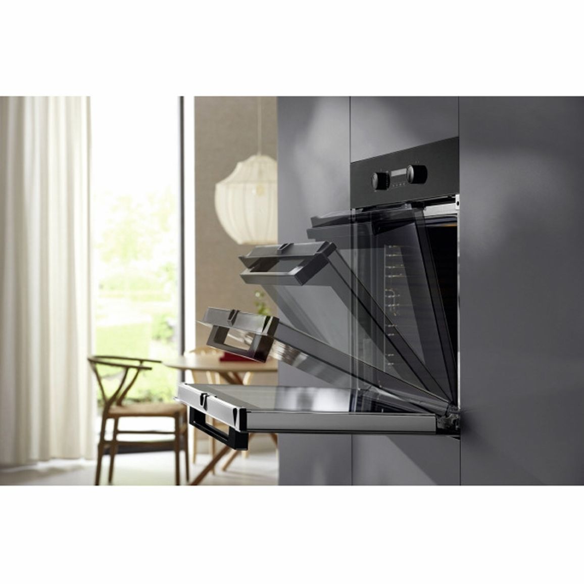 Встраиваемый духовой шкаф 60 см H 2861 B черный обсидиан Miele Встраиваемый духовой шкаф 60 см H 2861 B черный обсидиан Miele