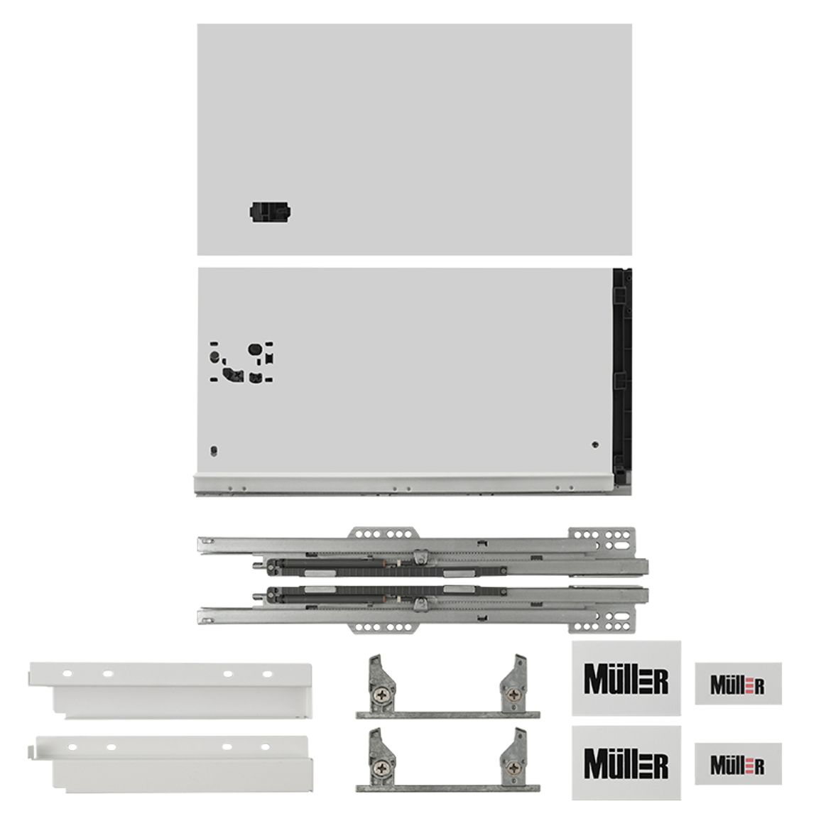 Комплект для ящика Muller Box profi line 3D L=450 Н=238 белый Комплект для ящика Muller Box profi line 3D L=450 Н=238 белый