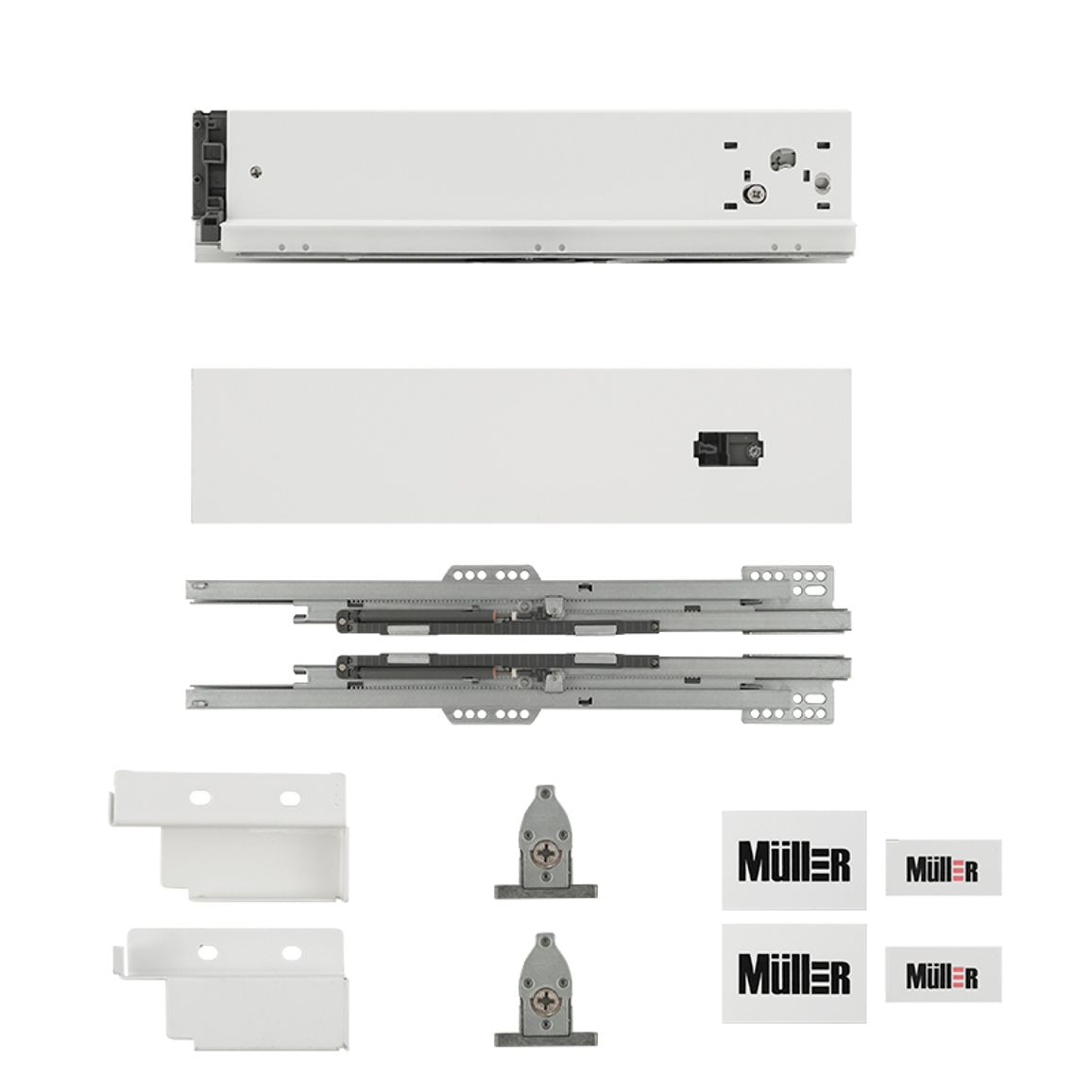 Комплект для ящика Muller Box profi line 3D L=550 Н=95 белый Комплект для ящика Muller Box profi line 3D L=550 Н=95 белый