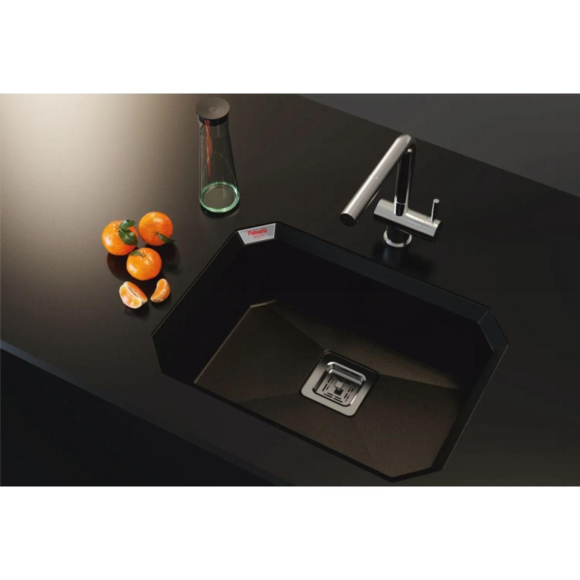 Гранитная мойка Crystal 53x46 Antracit Fabiano Гранитная мойка Crystal 53x46 Antracit Fabiano